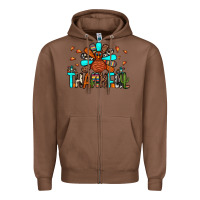Chestnut thankful turkey Zipper Hoodie - JahusDesignShop