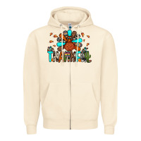 Sandshell thankful turkey Zipper Hoodie - JahusDesignShop