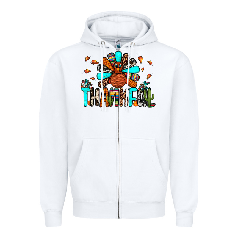 Thankful Turkey Zipper Hoodie by JahusDesignShop | Teevron