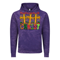 Cloud Purple christmas begins with christ Vintage Hoodie - CowhideDigitalArt