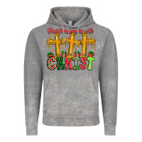 Cloud Rock christmas begins with christ Vintage Hoodie - CowhideDigitalArt