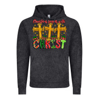 Vintage Black christmas begins with christ Vintage Hoodie - CowhideDigitalArt
