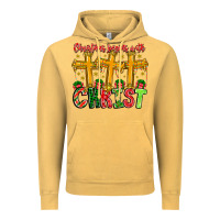 Vintage Mustard christmas begins with christ Vintage Hoodie - CowhideDigitalArt