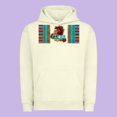 Texas Chica Skull With Bandana Urban Hoodie Designed By Jasminsmagicworld