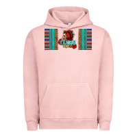 Pigment Salmon texas chica skull with bandana Urban Hoodie - Jasminsmagicworld