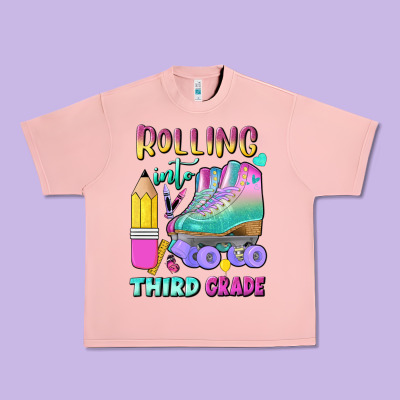 Rolling Into Third Grade Urban Heavy Tee Designed By Bundleandbundleshop