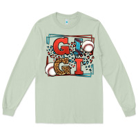 Matcha Baseball gigi leopard frame Long Sleeve Tee - LillyAllenDesigns