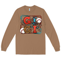 Toasted Coconut Baseball gigi leopard frame Long Sleeve Tee - LillyAllenDesigns