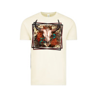 Vintage Arctic Western Bull Skull Vintage Tee - FaDigitalArtStudio