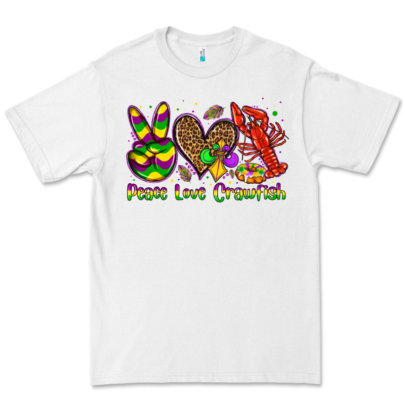 Peace Love Crawfish Olivia Premium Tee by OliviaCreatesArt | Teevron