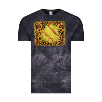 Cloud Black watercolor glitter leopard softball background Vintage Tee - RanaPortraitStore