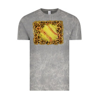 Cloud Rock watercolor glitter leopard softball background Vintage Tee - RanaPortraitStore
