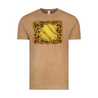 Vintage Camel watercolor glitter leopard softball background Vintage Tee - RanaPortraitStore
