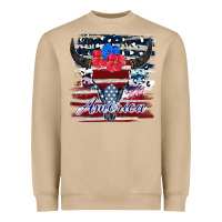 Mushroom bull skull america Heavyweight Sweatshirt - JahusDesignShop