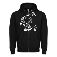 Black carp fishing Zipper Hoodie - artisFamous