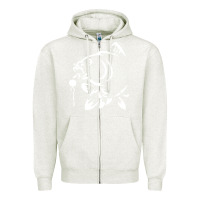 Oatmeal Heather carp fishing Zipper Hoodie - artisFamous