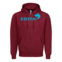 Burgundy costa Zipper Hoodie - artisFamous
