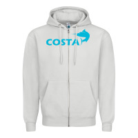 Dove Grey costa Zipper Hoodie - artisFamous