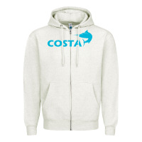 Oatmeal Heather costa Zipper Hoodie - artisFamous