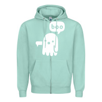 Seafoam ghost of disapproval Zipper Hoodie - artisFamous