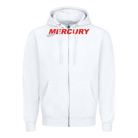 White mercury Zipper Hoodie - artisFamous