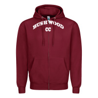 Burgundy bushwood Zipper Hoodie - artisFamous