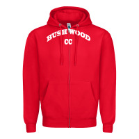 Red bushwood Zipper Hoodie - artisFamous