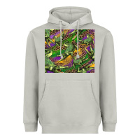 Moon Dust mardi gras Louisiana crocodile leopard Heavyweight Hoodie - RanaPortraitStore
