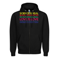 Anti Trump Science Is Real Black Lives Matter T Shirt Zipper Hoodie | Teevron