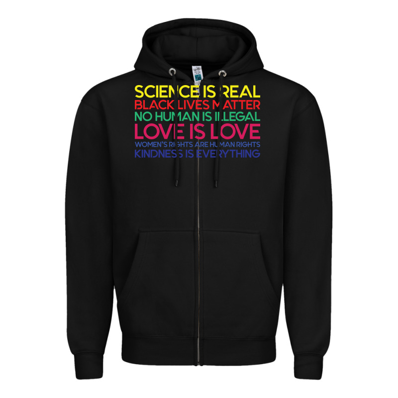 Anti Trump Science Is Real Black Lives Matter T Shirt Zipper Hoodie by artisFamous | Teevron