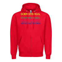 Red Anti Trump Science is Real Black Lives Matter T shirt Zipper Hoodie - artisFamous