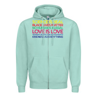 Seafoam Anti Trump Science is Real Black Lives Matter T shirt Zipper Hoodie - artisFamous