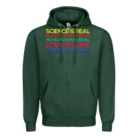 Sports Green Anti Trump Science is Real Black Lives Matter T shirt Zipper Hoodie - artisFamous