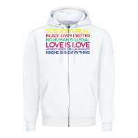 White Anti Trump Science is Real Black Lives Matter T shirt Zipper Hoodie - artisFamous