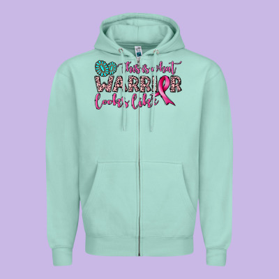 This Is What Warrior Looks Like Zipper Hoodie Designed By Jahusdesignshop