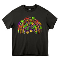 Asphalt Mardi Gras rainbow Heavy Core Tee - HowdyJamesFarm