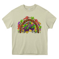 Mossy Mardi Gras rainbow Heavy Core Tee - HowdyJamesFarm