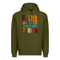 Army Green Fall Is My Favorite Color Premium Hoodie - Artiststas