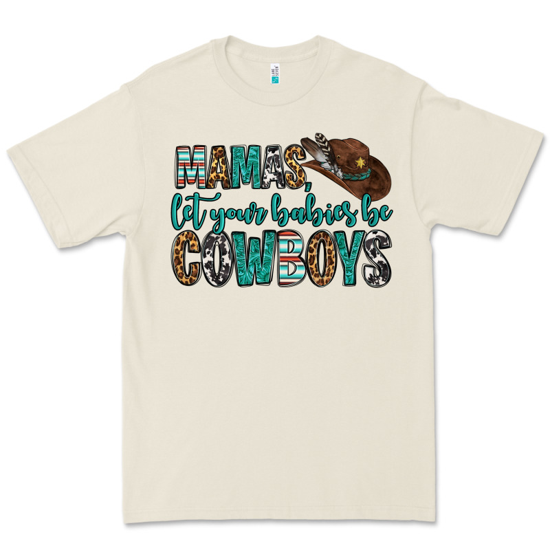 Mama's Let Your Babies Be Cowboys Premium Tee by OliviaCreatesArt | Teevron