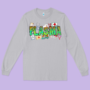 Plasma Lab Long Sleeve Tee Designed By Cowhidedigitalart