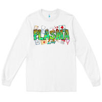 White plasma lab Long Sleeve Tee - CowhideDigitalArt