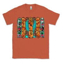 Copper basketball serape cowhide turquoise leopard glitter  brushstrokes Classic Tee - Artiststas