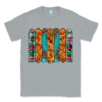 Heather Grey basketball serape cowhide turquoise leopard glitter  brushstrokes Classic Tee - Artiststas