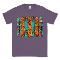 Lavender basketball serape cowhide turquoise leopard glitter  brushstrokes Classic Tee - Artiststas