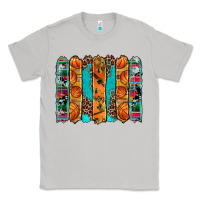 Moon Dust basketball serape cowhide turquoise leopard glitter  brushstrokes Classic Tee - Artiststas