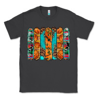 Smoke basketball serape cowhide turquoise leopard glitter  brushstrokes Classic Tee - Artiststas