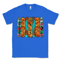 True Royal basketball serape cowhide turquoise leopard glitter  brushstrokes Classic Tee - Artiststas