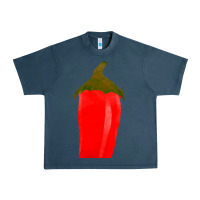 Midnight Navy Chilli Pepper Fa Element Urban Heavy Tee - FaDigitalArtStudio