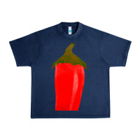 Navy Chilli Pepper Fa Element Urban Heavy Tee - FaDigitalArtStudio
