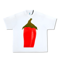 White Chilli Pepper Fa Element Urban Heavy Tee - FaDigitalArtStudio